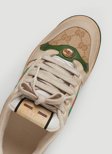 Gucci Screener Logo Sneakers  Beige guc0245091