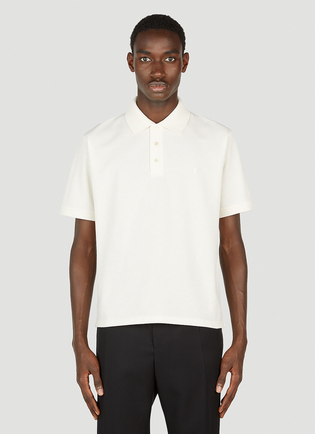 CASSANDRE POLO SHIRT IN PIQUÉ | Saint Laurent | YSL US