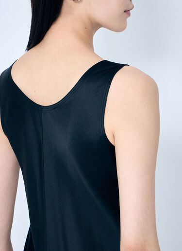 Max Mara Silk Midi Dress Black max0259004
