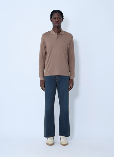 Lacoste Silk Polo Shirt Beige lac0162003