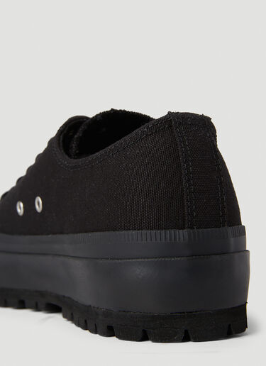 Yohji Yamamoto Vulcanised Canvas Sneakers Black yoy0152022