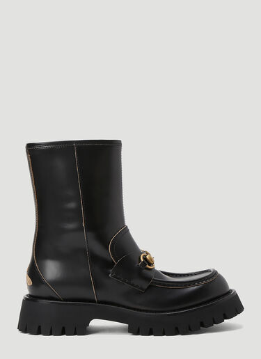 Gucci Horsebit Ankle Boots Black guc0243054
