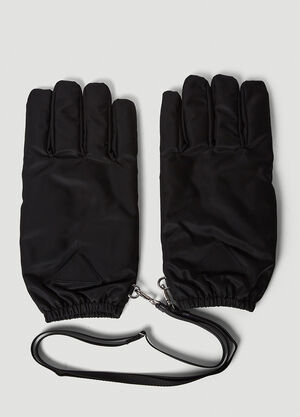 Bottega Veneta Re-Nylon Gloves Burgundy bov0159032