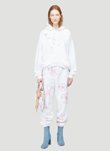 Collina Strada Flower Track Pants White cst0244007