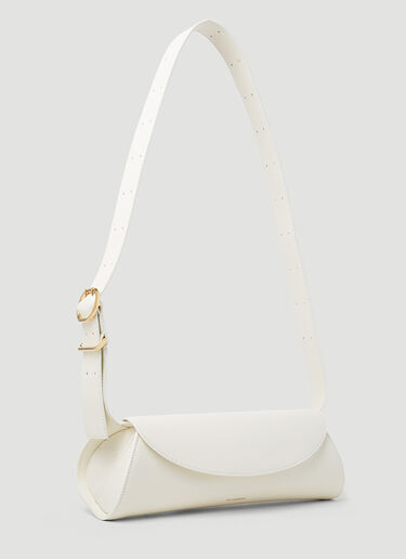 Jil Sander Cannolo Small Shoulder Bag Cream jil0253020