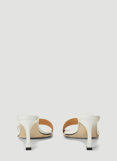 Reike Nen Knot-Detail Heeled Mules White rkn0241002