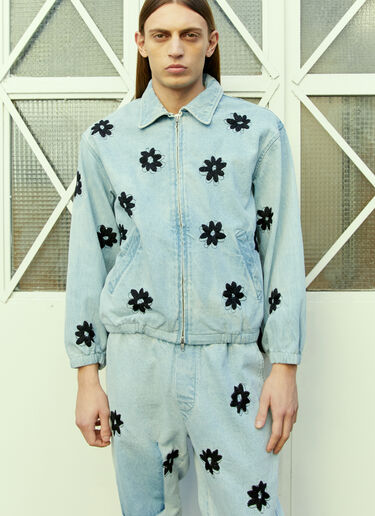 NOMA t.d. Flower Hand Embroidery Blouson Jacket Blue nma0154009