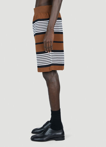 Burberry Striped Track Shorts Brown bur0152039