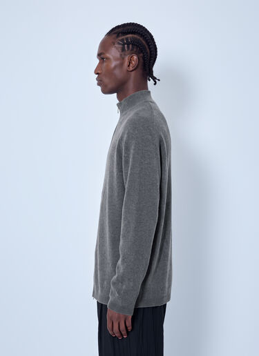 LN-CC® - Our Legacy: Line Zip Cardigan - Grey Our Legacy Line Zip Cardigan Grey our0165022