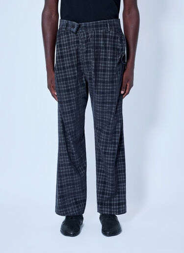 LN-CC® - Vivienne Westwood: Straight Drunken Trousers - Grey Vivienne Westwood Straight Drunken Trousers Grey vvw0165004