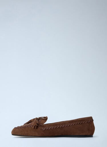 Prada Suede Loafers Brown pra0264403