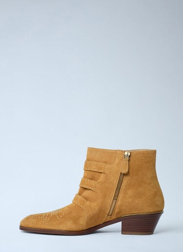 Chloé Susan Ankle Boots Camel chl0262030