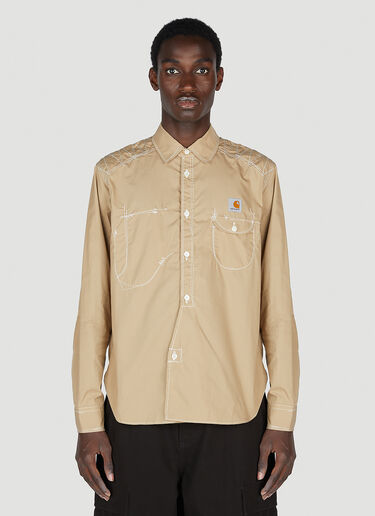 Junya Watanabe x Carhartt Asymmetric Shirt Beige jwc0152001