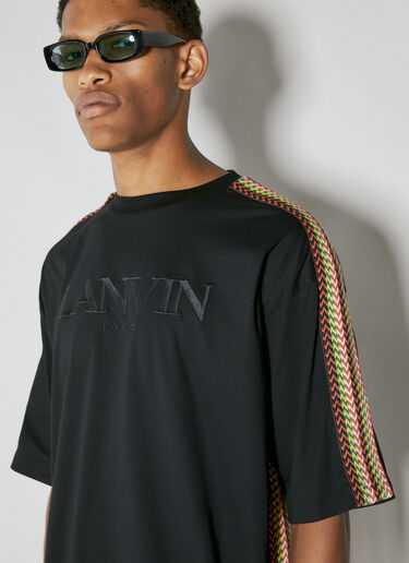 Side Curb Oversized T-Shirt Lanvin Side Curb Oversized T-Shirt Black lnv0154008