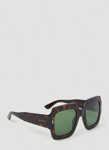 Gucci Square Frame Sunglasses Green guc0247365