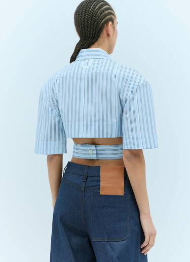 Jacquemus ラ シュミーズ コート バリ シャツ ブルー jac0256017