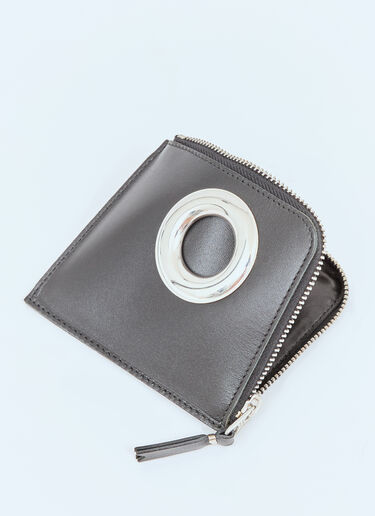 Comme des Garçons Wallet 실버 아이릿 동전 지갑 블랙 cdw0357011