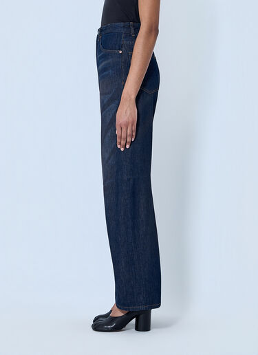 MM6 Maison Margiela Wide-Leg Denim Trousers Blue mmm0264055
