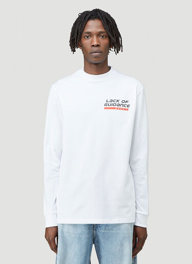 Lack of Guidance Sport Long-Sleeved T-Shirt White log0144007