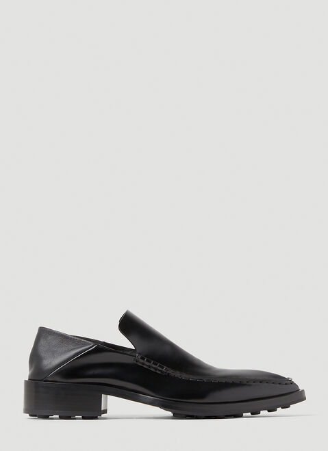 Saint Laurent Pointed Moccasins Black sla0253063