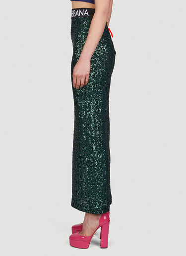 Dolce & Gabbana Capri Sequin Skirt Green dol0249015