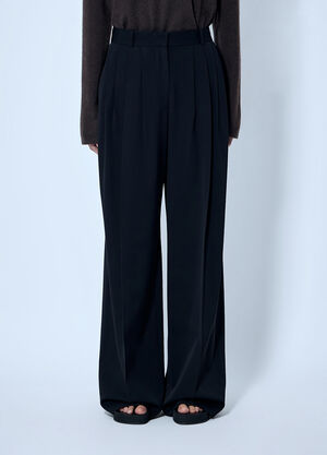 The Row Daniela Wool Pants Black row0266003