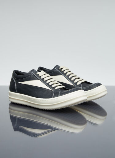 Rick Owens 复古皮革运动鞋 黑色 ric0255028