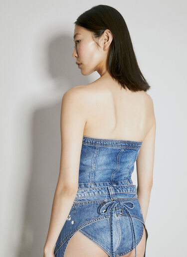 Guess USA Buckle Denim Bustier Blue gue0254003