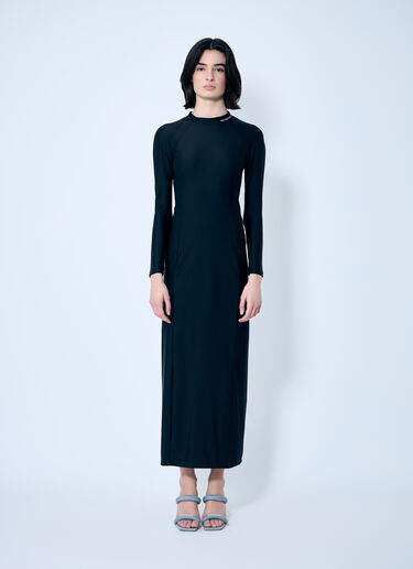 Alexander Wang Rashguard Maxi Dress Black awg0259015