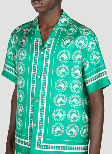 Gucci Aloha Bowling Shirt Green guc0153013