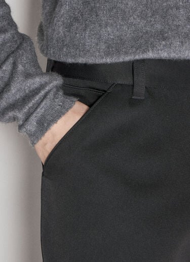 Silk And Cotton Pants Prada Silk And Cotton Pants Black pra0155008