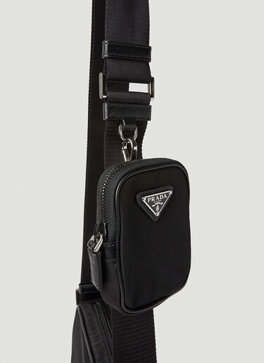 Prada Re-Nylon 크로스바디 백 블랙 pra0152053