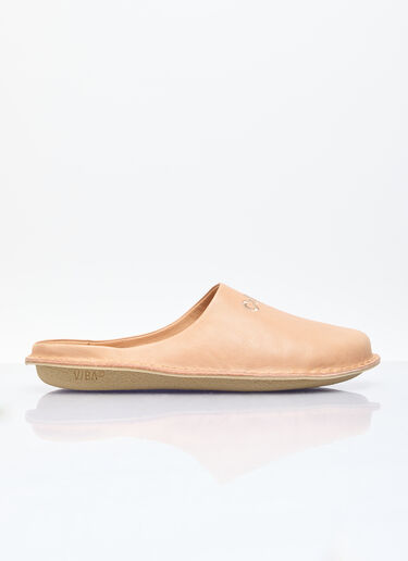 Comme des Garçons Homme x VIBAe Leather Slip-On Shoes Beige chv0156002