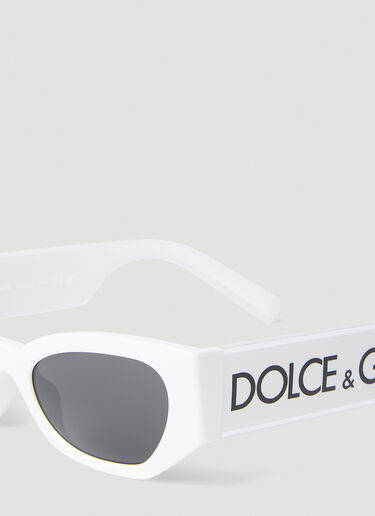Dolce & Gabbana Logo Print Sunglasses White ldg0353005
