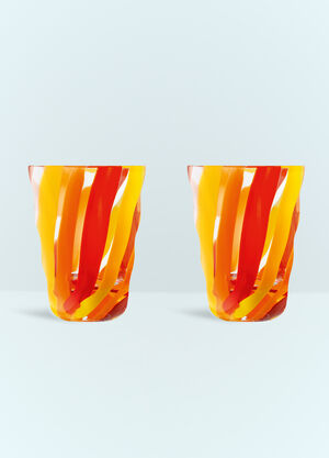 Serax x Ann Demeulemeester Set Of Two Folk Tumblers Green wps0691770
