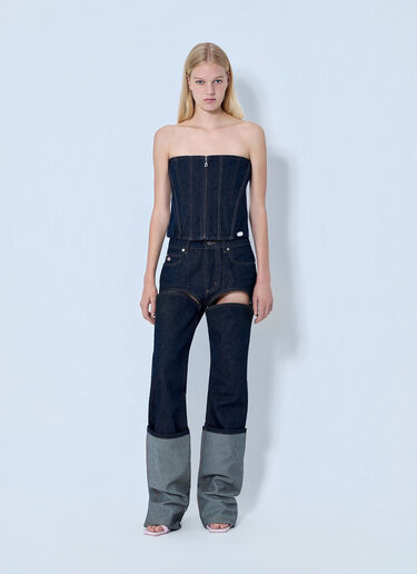 Jean Paul Gaultier Denim Corset Blue jpg0264005