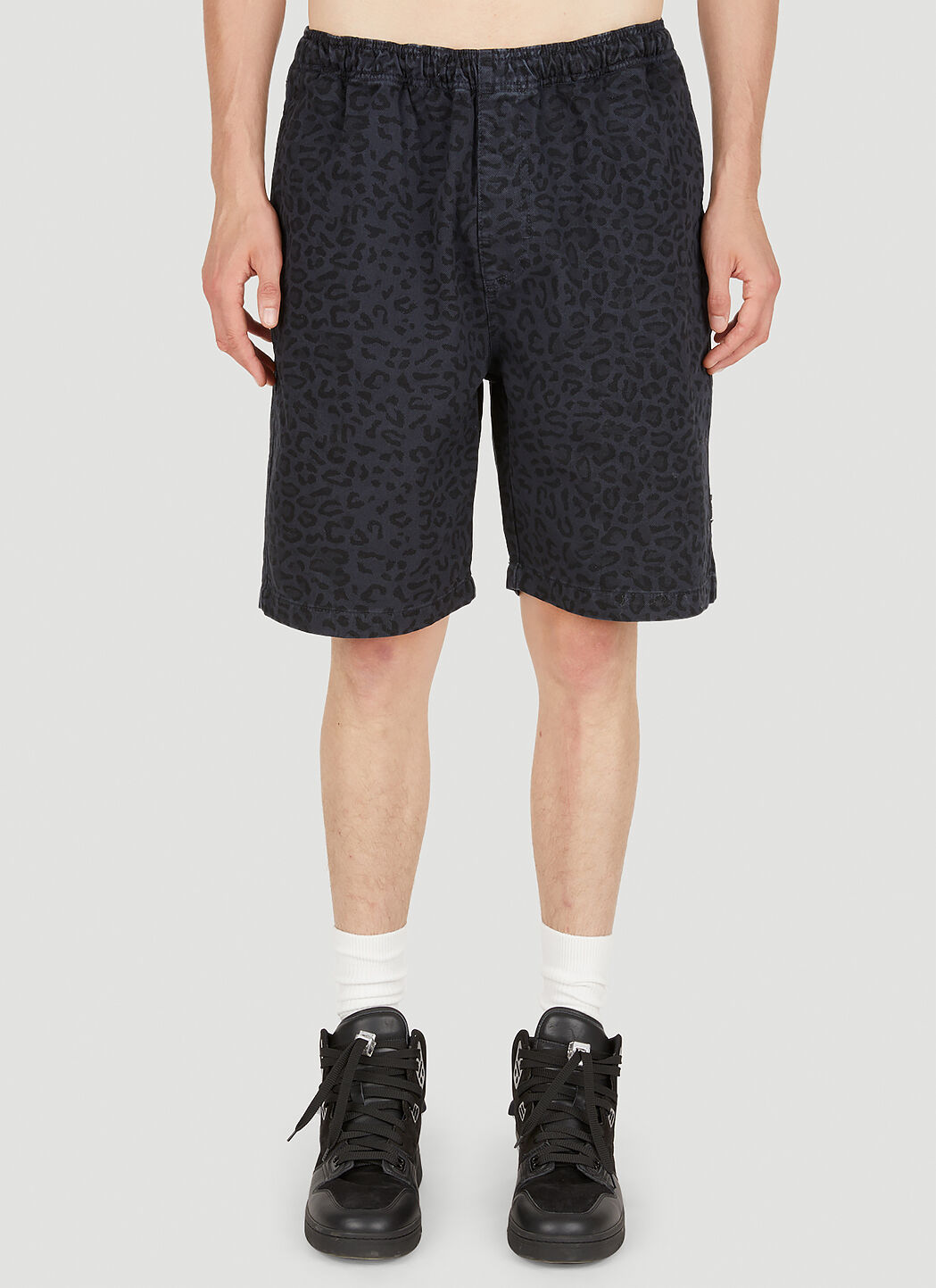 Stussy leopard 2025 print shorts