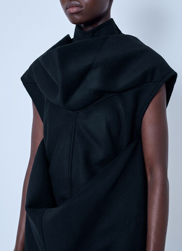 LN-CC® - Rick Owens: Pelican Tunic Top - Black Rick Owens Pelican Tunic Top Black ric0265012