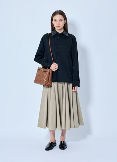 LN-CC® - Bottega Veneta: Light Wool Twill Shirt - Black Bottega Veneta Light Wool Twill Shirt Black bov0265066