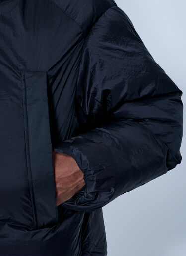 LN-CC® - Y-3: Hooded Puffer Jacket - Black Y-3 Hooded Puffer Jacket Black yyy0165014