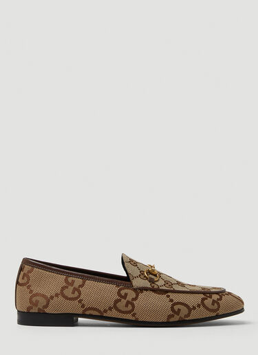Gucci GG Horsebit Loafers Beige guc0250097