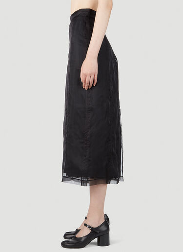 Gucci 欧根纱中长半裙 黑色 guc0251024
