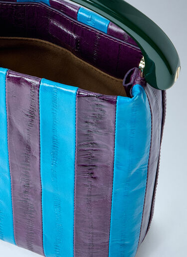 Dries Van Noten Striped Handle Handbag Blue dvn0264033