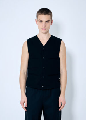 Lemaire Tailored Waistcoat Black lem0160013