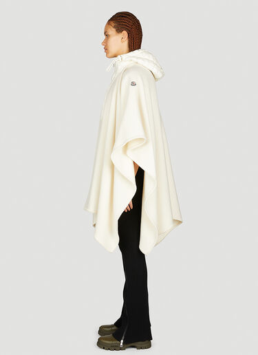 Moncler Wool Cape Jacket White mon0253030