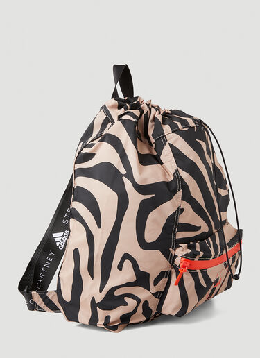 adidas by Stella McCartney Zebra Print Gym Backpack Black asm0248029