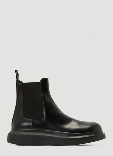 Alexander McQueen Hybrid Chelsea Boots Black amq0143012