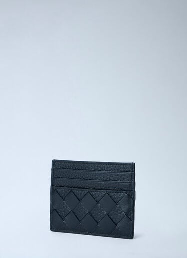 Bottega Veneta Intrecciato Leather Card Holder Black bov0163009