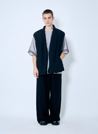 Dries Van Noten パッド入りガーバーベスト  ネイビー dvn0160012