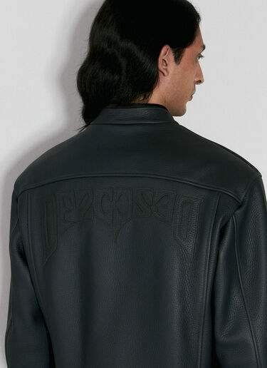 032c Attrition Leather Jacket Black cee0156025